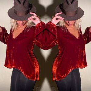 Women's Planet Blue - Blu Moon Boho Top